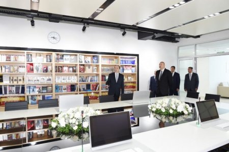 Prezident Nərimanov Rayon Məhkəməsinin yeni binasının açılışında iştirak edib - 