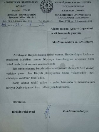 Azərbaycan Dəmir Yollarında kütləvi ixtisarlar — 