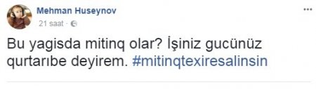 Milli Şuranın 7 oktyabr mitinqi təxirə salına bilər - 