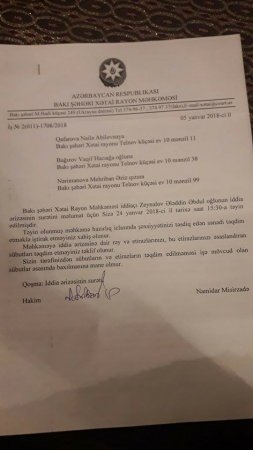 Abutalıbovun sərəncamına görə qarşıdurma - 