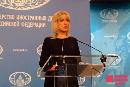 Zaxarova: "Moskvada Artsax Respublikasının heç bir nümayəndəliyi yoxdur"