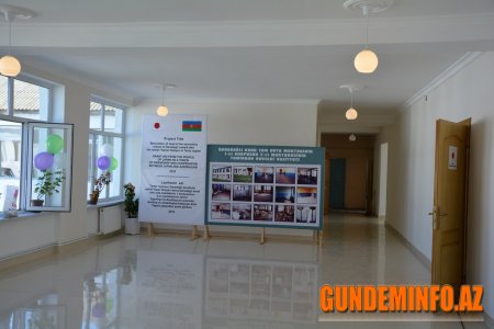 Tərtərdə Yaponiya hökumətinin dəstəyi ilə təmir edilmiş məktəb binası istifadəyə verilib