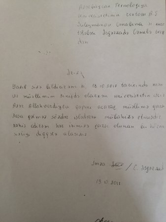 Texnologiya Universitetinin əməkdaşı Prezidentə Müraciət etdi!