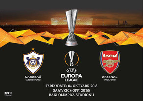 "Qarabağ" - "Arsenal" oyununa 30 mindən çox bilet satılıb