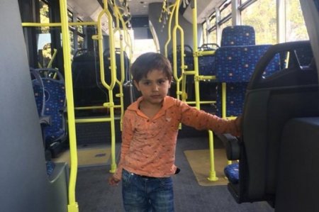 Bakıda avtobusda uşaq tapıldı - 