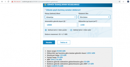 Avtonəqliyyat Gömrük İdarəsindən ŞOK RƏQƏM - 