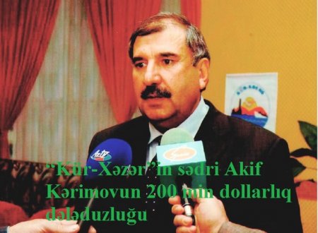 "Kür-Xəzər"in sədrinə qarşı iddia -