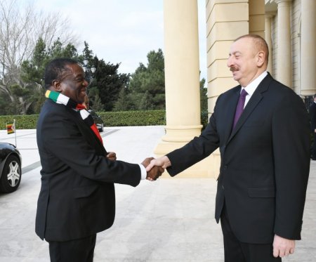 İlham Əliyev Zimbabve prezidenti ilə görüşdü - 