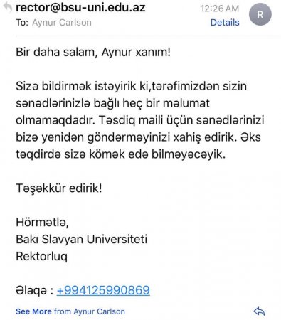 Slavyan Universitetinə qarşı diplomu “yoxa çıxan” tələbəsindən ciddi ittiham – 