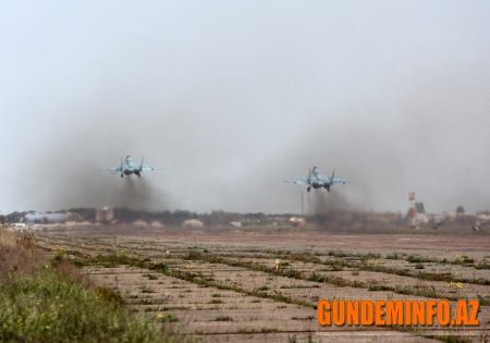 Hərbi Hava Qüvvələrinin aviabazasında komanda-qərargah təlimi keçirilib - 