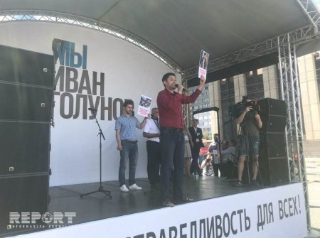 Azərbaycanlılar Fuad Abbasova görə Moskvada aksiya keçiriblər - 