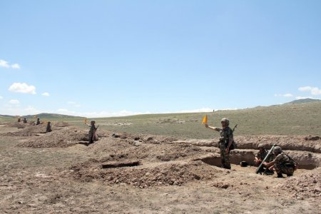 Azərbaycan Ordusu artilleriyaçılarının döyüş vəziyyətinə uyğun şəraitdə təlimi keçirilib