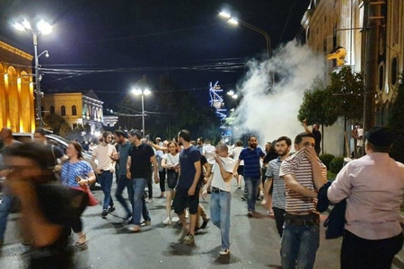 Gürcüstandakı aksiyalarda azərbaycanlılar da iştirak edir