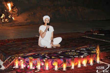 Leyla Əliyeva “Yanardağ” Qoruğunda keçirilən yoqa və poeziya axşamında - 