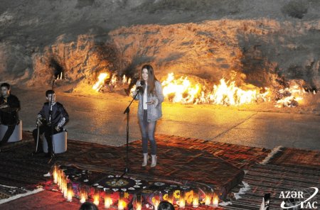 Leyla Əliyeva “Yanardağ” Qoruğunda keçirilən yoqa və poeziya axşamında - 