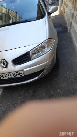 Bakıda polis avtomobili qəza törədib - 