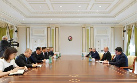 Prezident İlham Əliyev Çin Kommunist Partiyası Mərkəzi Komitəsinin nümayəndə heyətini qəbul edib