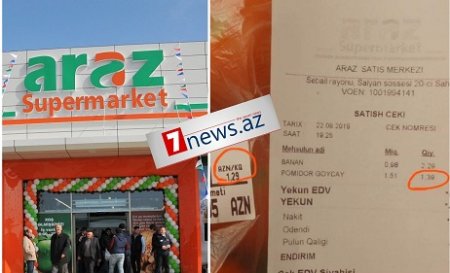 "Araz” marketlər şəbəkəsində fırıldaq: - 