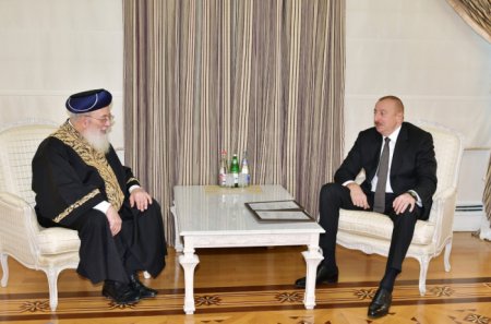  Prezident Qüds Sefardi ortodoks baş ravvinini qəbul edib -