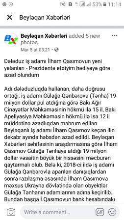 12 il həbs cəzasını 4 ilə çəkən İlham Qasımovla bağlı yeni faktlar - 