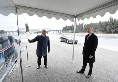 Prezident Bakı-Sumqayıt yolundakı işlərlə tanış oldu - 