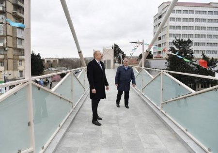 Prezident Bakı-Sumqayıt yolundakı işlərlə tanış oldu - 