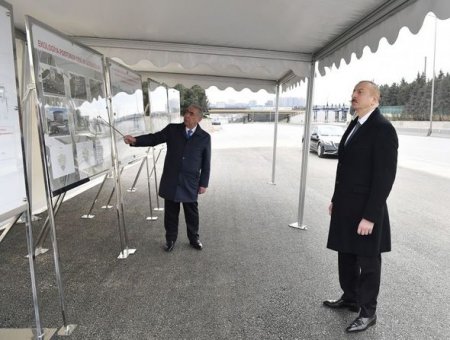 Prezident Bakı-Sumqayıt yolundakı işlərlə tanış oldu - 