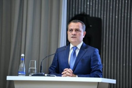 Ceyhun Bayramov Xarici İşlər Naziri kimi ilk çıxışını etdi