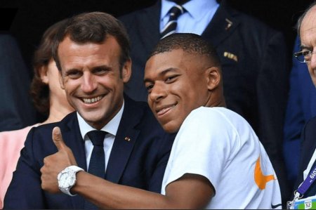 Fransa prezidenti xəsarət alan futbolçu ilə maraqlanıb