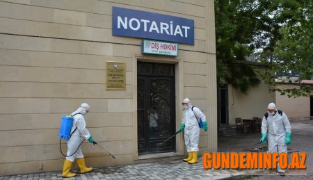 Tərtər rayonu ərazisində mütəmadi olaraq dezinfeksiya işləri aparılır