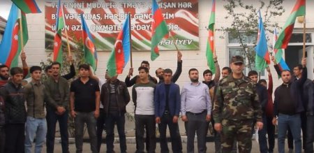Qobustan könüllülərini cəbhəyə yola saldı -