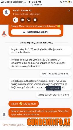 Limak şirkəti vətəndaşların bağlamalarını "itirir" -