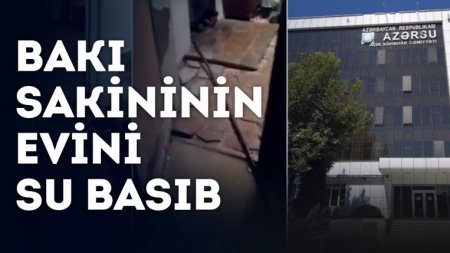 Bakı sakininin evini su basıb: