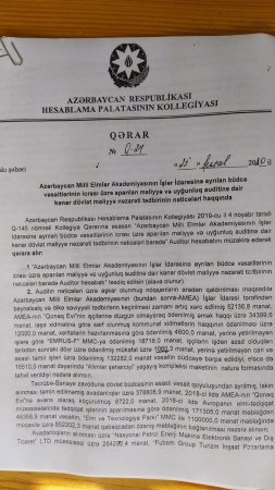 AMEA ilə "Şərq-Qərb" Nəşriyyatı arasında "yoxa çıxan" milyonların izi ilə - 