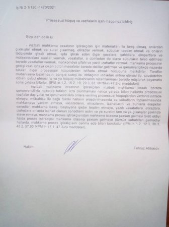 "Bunlara görə Sabirabad DAİM-in direktoru Yaqubov Heydər Mirağa oğlu məsuliyyət daşıyır..." - "Bunlara görə Sabirabad DAİM-in direktoru Yaqubov Heydər Mirağa oğlu məsuliyyət daşıyır..." -