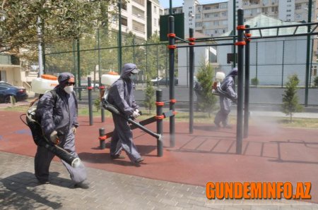 Nərimanov rayonunda dezinfeksiya işləri gücləndirilir
