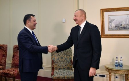 İlham Əliyev İstanbulda Qırğızıstan Prezidenti ilə görüşdü - 