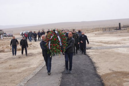 Qobustan qəsəbəsində Şəhid Ələddin Xəlilovun anım mərasimi keçirilib