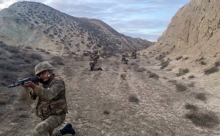 Azərbaycan Ordusunun hərbi hissəsində taktiki təlim keçirilib