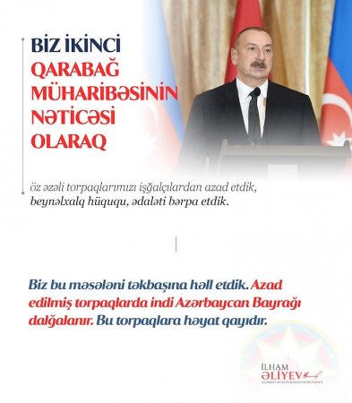   “Biz bu məsələni təkbaşına həll etdik”