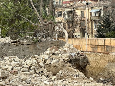 Bakıda yaşıllıqlara qənim kəsilmiş bu tikinti şirkəti kimindir? 