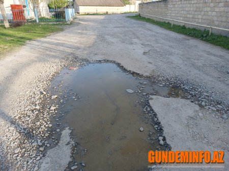 Göyçayda kənd yolunun təmir layihəsi dəyişdirildi -