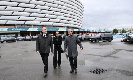 Prezident və xanımı Bakı Olimpiya Stadionunda -  