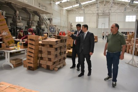 Xoruzlu kəndində “Vəkiloğlu” MMC-yə məxsus istehsal müəssisəsinə baxış keçirilib