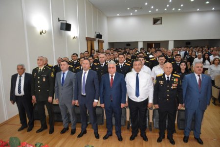 Tərtərdə polis işçilərinin peşə bayramı günü münasibəti ilə tədbir keçirilib