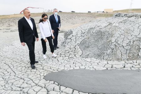 Abşeron rayonunda Palçıq Vulkanları Turizm Kompleksinin təməli qoyulub