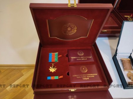 Şəhid İlqar Mirzəyevin ailəsinə “Azərbaycanın Milli Qəhrəmanı” medalı təqdim olundu