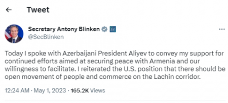 “Laçın dəhlizi insanların hərəkətinə və ticarətə açıq olmalıdır”