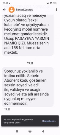 6 yaşlı Yasmin Paşayevanı məktəbə qəbul etmirlər: 